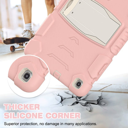 For Samsung Galaxy Tab A 10.1 (2019) T510 3-Layer Protection  Screen Frame + PC + Silicone Shockproof Combination Case with Holder(Cherry Blossoms Pink) - Tab A 10.1 (2019) T510 / T515 by buy2fix | Online Shopping UK | buy2fix