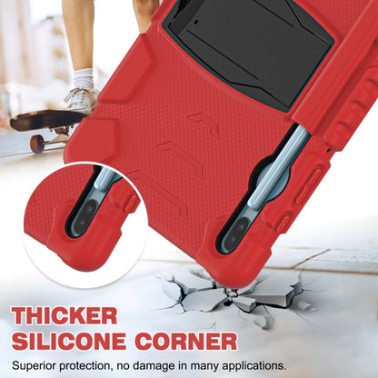 For Samsung Galaxy Tab S6 T860 3-Layer Protection  Screen Frame + PC + Silicone Shockproof Combination Case with Holder(Red+Black) - Other Galaxy Tab PC by buy2fix | Online Shopping UK | buy2fix