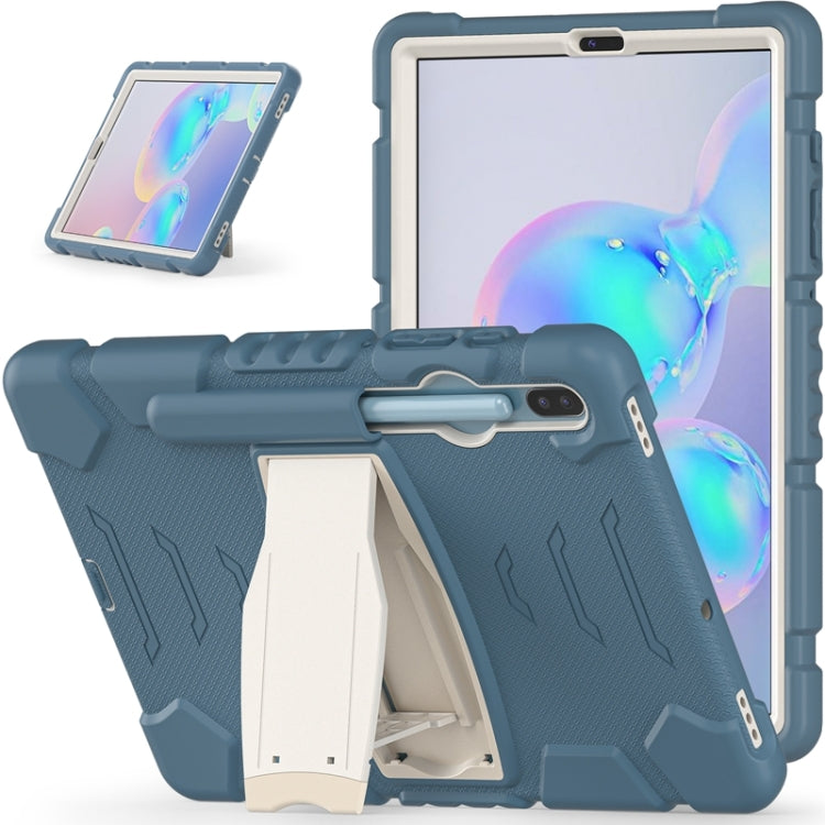 For Samsung Galaxy Tab S6 T860 3-Layer Protection  Screen Frame + PC + Silicone Shockproof Combination Case with Holder(Cornflower Blue) - Other Galaxy Tab PC by buy2fix | Online Shopping UK | buy2fix