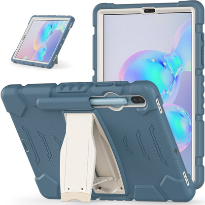 For Samsung Galaxy Tab S6 T860 3-Layer Protection  Screen Frame + PC + Silicone Shockproof Combination Case with Holder(Cornflower Blue) - Other Galaxy Tab PC by buy2fix | Online Shopping UK | buy2fix
