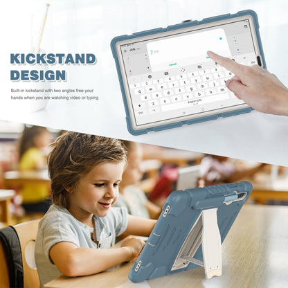 For Samsung Galaxy Tab S6 T860 3-Layer Protection  Screen Frame + PC + Silicone Shockproof Combination Case with Holder(Cornflower Blue) - Other Galaxy Tab PC by buy2fix | Online Shopping UK | buy2fix