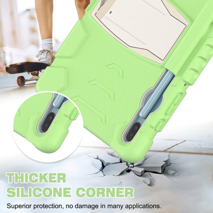 For Samsung Galaxy Tab S6 T860 3-Layer Protection  Screen Frame + PC + Silicone Shockproof Combination Case with Holder(Matcha Green) - Other Galaxy Tab PC by buy2fix | Online Shopping UK | buy2fix