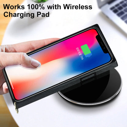 Elegant Rhombic Pattern Microfiber Leather +TPU Shockproof Case with Crossbody Strap Chain For iPhone 8 Plus / 7 Plus(Black) - More iPhone Cases by buy2fix | Online Shopping UK | buy2fix