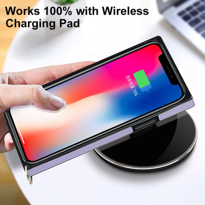 For iPhone 11 Pro Max Elegant Rhombic Pattern Microfiber Leather +TPU Shockproof Case with Crossbody Strap Chain (Purple) - iPhone 11 Pro Max Cases by buy2fix | Online Shopping UK | buy2fix