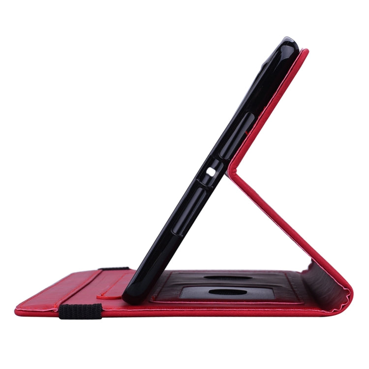 For iPad 10.2 2021 / 2020 / 2019 Calf Pattern Double Folding Design Embossed Leather Case with Holder & Card Slots & Pen Slot & Elastic Band(Red) - iPad 10.2 Cases by buy2fix | Online Shopping UK | buy2fix