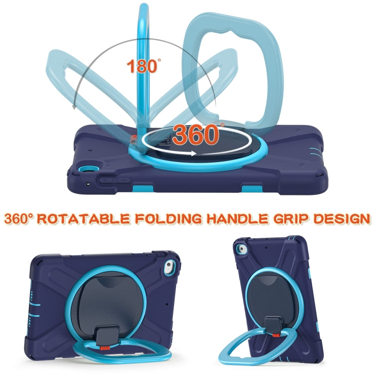 Silicone + PC Protective Case with Holder & Shoulder Strap For iPad mini 5 / 4(Navy Blue) - iPad mini (2019) / mini 5 Cases by buy2fix | Online Shopping UK | buy2fix