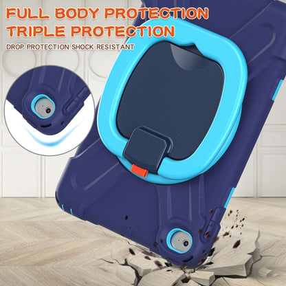Silicone + PC Protective Case with Holder & Shoulder Strap For iPad mini 5 / 4(Navy Blue) - iPad mini (2019) / mini 5 Cases by buy2fix | Online Shopping UK | buy2fix