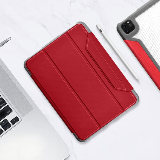 For iPad Pro 11 2022 / 2021 / 2020 Mutural Yagao Series PC Horizontal Flip Leather Tablet Case with Holder & Pen Slot(Red) by Mutural