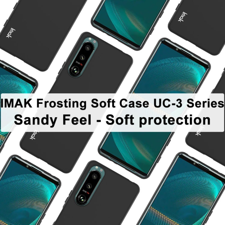 For Sony Xperia 5 III IMAK UC-3 Series Shockproof Frosted TPU Protective Case(Black) - Motorola Cases by imak | Online Shopping UK | buy2fix