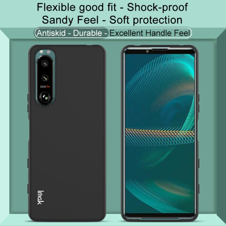 For Sony Xperia 5 III IMAK UC-3 Series Shockproof Frosted TPU Protective Case(Black) - Motorola Cases by imak | Online Shopping UK | buy2fix