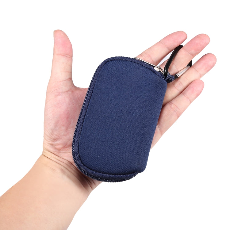 Mini Elastic Waterproof Nylon Earphone Protective Bag for AirPods Pro, with Hook(Royal Blue) - For AirPods Pro by buy2fix | Online Shopping UK | buy2fix