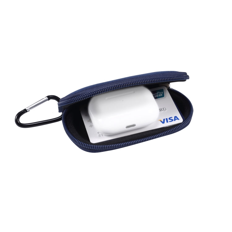 Mini Elastic Waterproof Nylon Earphone Protective Bag for AirPods Pro, with Hook(Royal Blue) - For AirPods Pro by buy2fix | Online Shopping UK | buy2fix