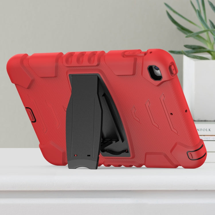 3-Layer Protection Screen Frame + PC + Silicone Shockproof Combination Case with Holder For iPad mini 5 / 4(Red+Black) - iPad mini (2019) / mini 5 Cases by buy2fix | Online Shopping UK | buy2fix