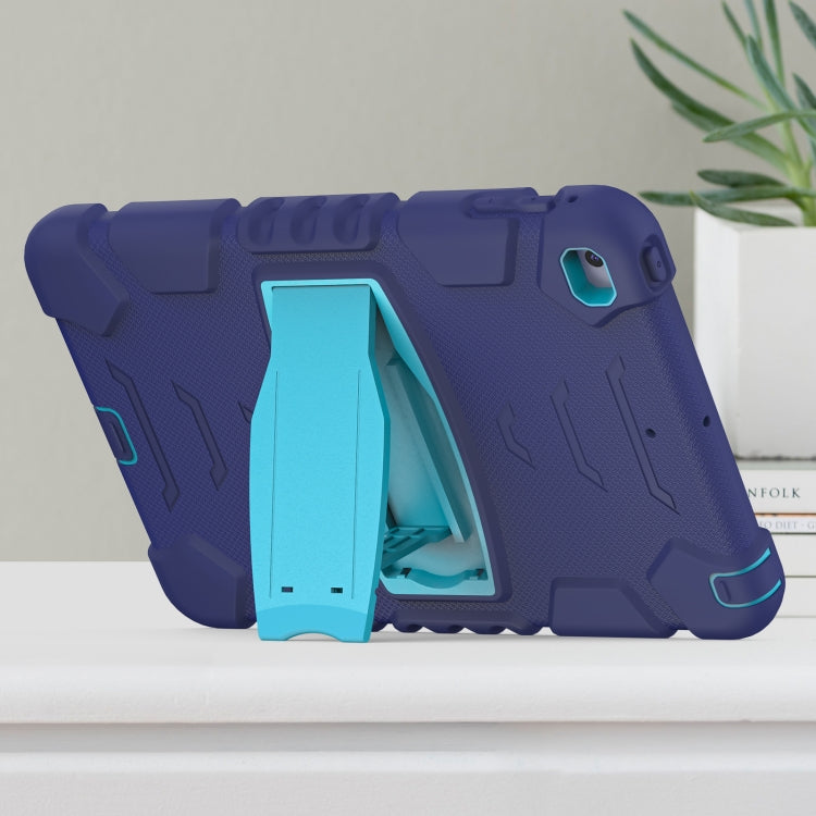 3-Layer Protection Screen Frame + PC + Silicone Shockproof Combination Case with Holder For iPad mini 5 / 4(NavyBlue + Blue) - iPad mini (2019) / mini 5 Cases by buy2fix | Online Shopping UK | buy2fix