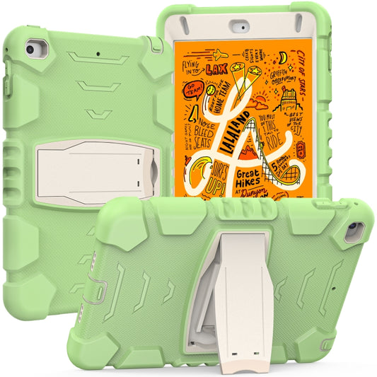 3-Layer Protection Screen Frame + PC + Silicone Shockproof Combination Case with Holder For iPad mini 5 / 4(Matcha Green) - iPad mini (2019) / mini 5 Cases by buy2fix | Online Shopping UK | buy2fix