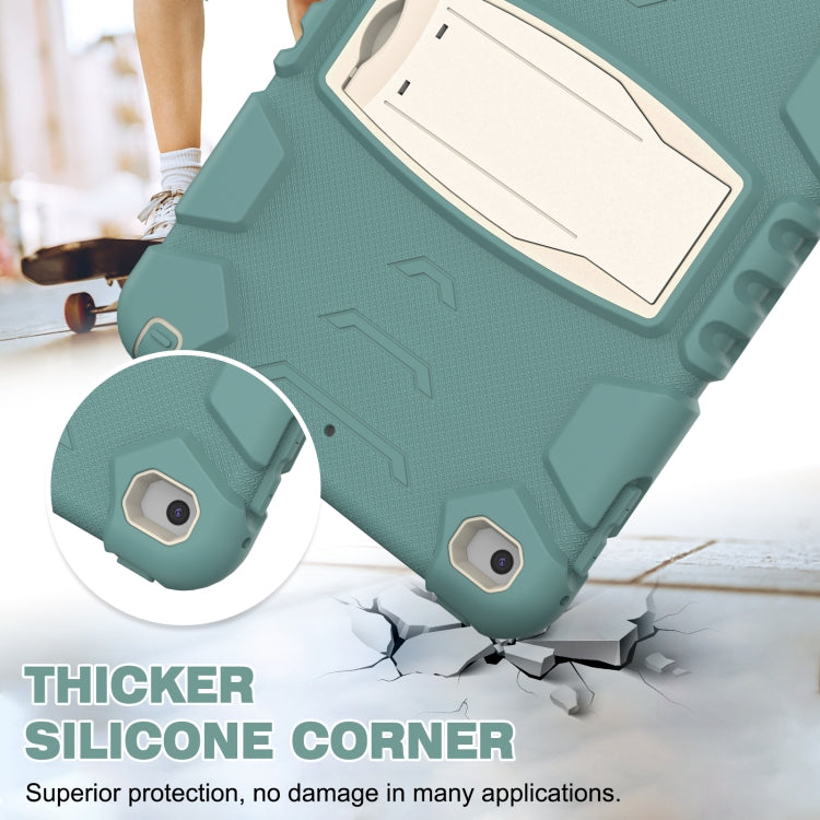 3-Layer Protection Screen Frame + PC + Silicone Shockproof Combination Case with Holder For iPad mini 5 / 4(Emerald Green) - iPad mini (2019) / mini 5 Cases by buy2fix | Online Shopping UK | buy2fix