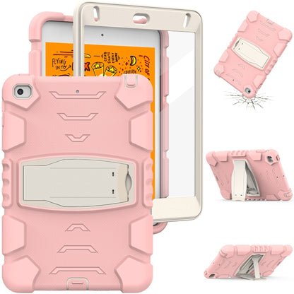 3-Layer Protection Screen Frame + PC + Silicone Shockproof Combination Case with Holder For iPad mini 5 / 4(Cherry Blossoms Pink) - iPad mini (2019) / mini 5 Cases by buy2fix | Online Shopping UK | buy2fix