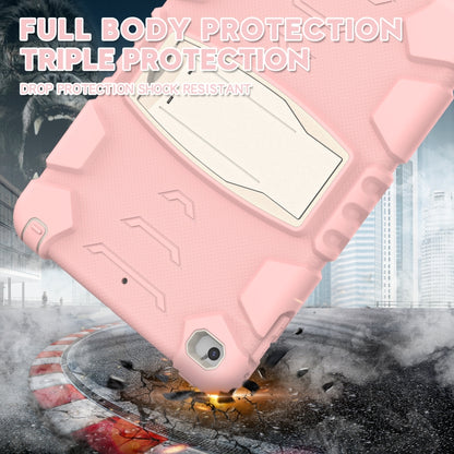 3-Layer Protection Screen Frame + PC + Silicone Shockproof Combination Case with Holder For iPad mini 5 / 4(Cherry Blossoms Pink) - iPad mini (2019) / mini 5 Cases by buy2fix | Online Shopping UK | buy2fix