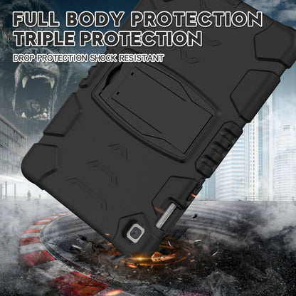 3-Layer Protection Screen Frame + PC + Silicone Shockproof Combination Case with Holder For Samsung Galaxy Tab S5e T720(Black) - Tab S5E 10.5 T720 / T725 by buy2fix | Online Shopping UK | buy2fix