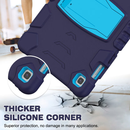 3-Layer Protection Screen Frame + PC + Silicone Shockproof Combination Case with Holder For Samsung Galaxy Tab S5e T720(NavyBlue + Blue) - Tab S5E 10.5 T720 / T725 by buy2fix | Online Shopping UK | buy2fix