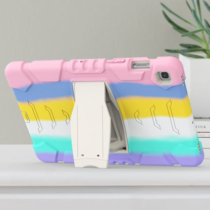 3-Layer Protection Screen Frame + PC + Silicone Shockproof Combination Case with Holder For Samsung Galaxy Tab S5e T720(Colorful Pink) - Tab S5E 10.5 T720 / T725 by buy2fix | Online Shopping UK | buy2fix