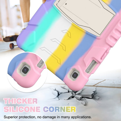 3-Layer Protection Screen Frame + PC + Silicone Shockproof Combination Case with Holder For Samsung Galaxy Tab S5e T720(Colorful Pink) - Tab S5E 10.5 T720 / T725 by buy2fix | Online Shopping UK | buy2fix