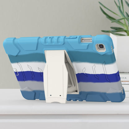 3-Layer Protection Screen Frame + PC + Silicone Shockproof Combination Case with Holder For Samsung Galaxy Tab S5e T720(Colorful Blue) - Tab S5E 10.5 T720 / T725 by buy2fix | Online Shopping UK | buy2fix