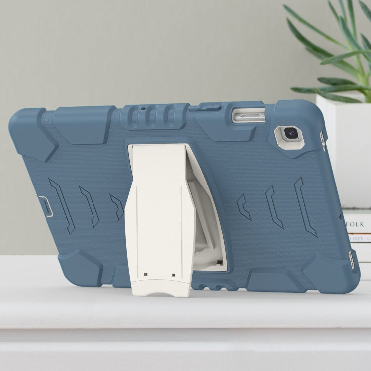3-Layer Protection Screen Frame + PC + Silicone Shockproof Combination Case with Holder For Samsung Galaxy Tab S5e T720(Cornflower Blue) - Tab S5E 10.5 T720 / T725 by buy2fix | Online Shopping UK | buy2fix