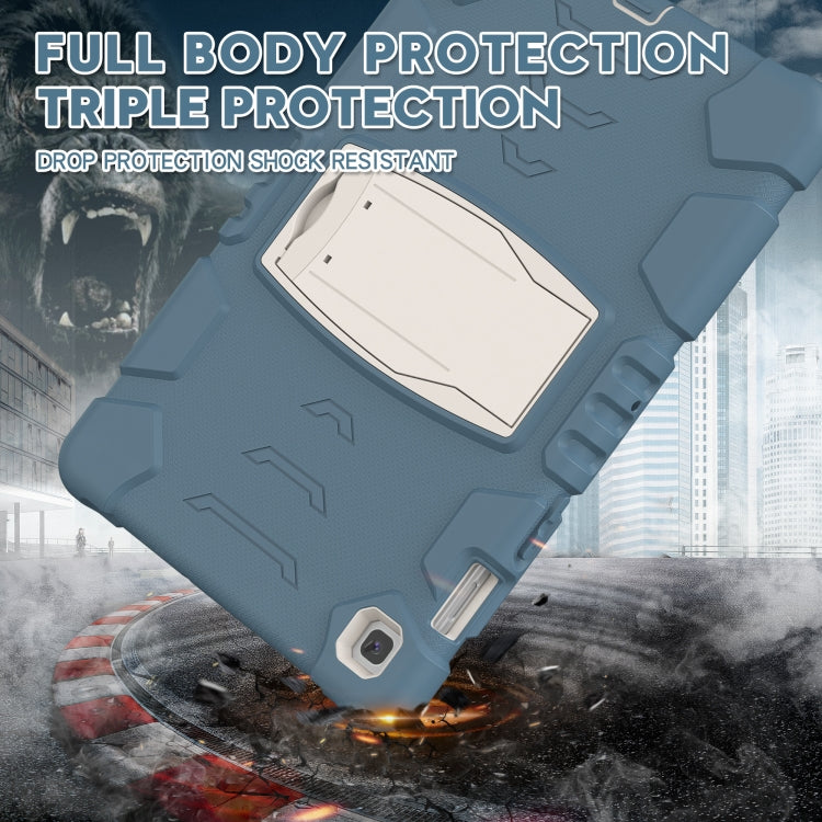 3-Layer Protection Screen Frame + PC + Silicone Shockproof Combination Case with Holder For Samsung Galaxy Tab S5e T720(Cornflower Blue) - Tab S5E 10.5 T720 / T725 by buy2fix | Online Shopping UK | buy2fix
