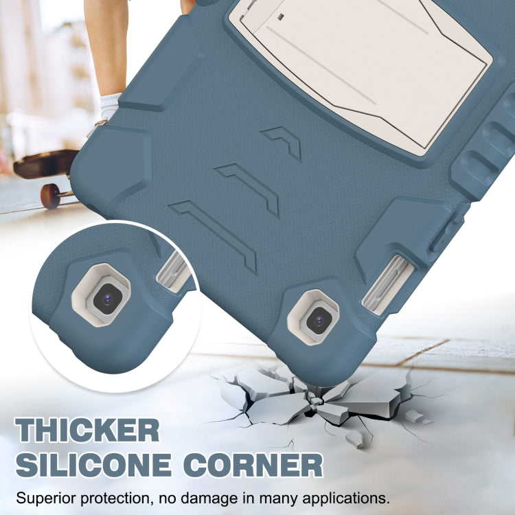 3-Layer Protection Screen Frame + PC + Silicone Shockproof Combination Case with Holder For Samsung Galaxy Tab S5e T720(Cornflower Blue) - Tab S5E 10.5 T720 / T725 by buy2fix | Online Shopping UK | buy2fix