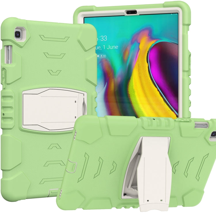 3-Layer Protection Screen Frame + PC + Silicone Shockproof Combination Case with Holder For Samsung Galaxy Tab S5e T720(Matcha Green) - Tab S5E 10.5 T720 / T725 by buy2fix | Online Shopping UK | buy2fix
