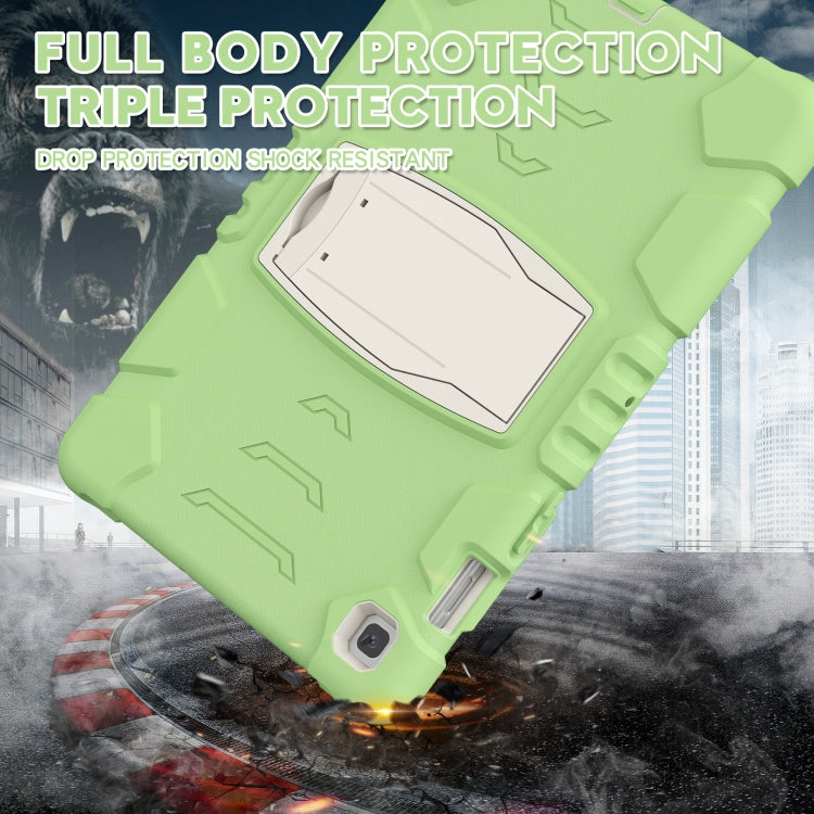 3-Layer Protection Screen Frame + PC + Silicone Shockproof Combination Case with Holder For Samsung Galaxy Tab S5e T720(Matcha Green) - Tab S5E 10.5 T720 / T725 by buy2fix | Online Shopping UK | buy2fix