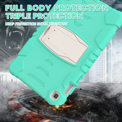3-Layer Protection Screen Frame + PC + Silicone Shockproof Combination Case with Holder For Samsung Galaxy Tab S5e T720(Mint Green) - Tab S5E 10.5 T720 / T725 by buy2fix | Online Shopping UK | buy2fix