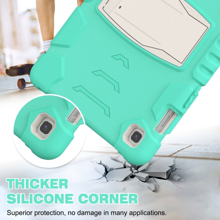 3-Layer Protection Screen Frame + PC + Silicone Shockproof Combination Case with Holder For Samsung Galaxy Tab S5e T720(Mint Green) - Tab S5E 10.5 T720 / T725 by buy2fix | Online Shopping UK | buy2fix