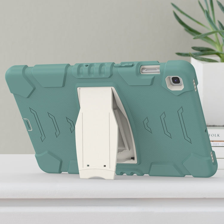3-Layer Protection Screen Frame + PC + Silicone Shockproof Combination Case with Holder For Samsung Galaxy Tab S5e T720(Emerald Green) - Tab S5E 10.5 T720 / T725 by buy2fix | Online Shopping UK | buy2fix