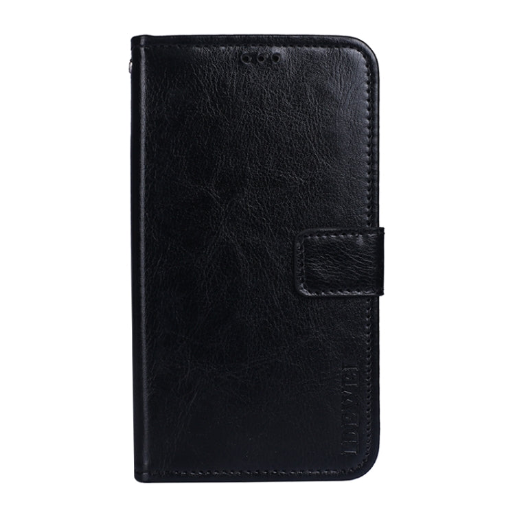 For Honor Play 5T Youth idewei Crazy Horse Texture Horizontal Flip Leather Case with Holder & Card Slots & Wallet(Black) - Honor Cases by idewei | Online Shopping UK | buy2fix