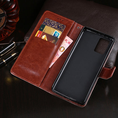 For Honor Play 5T Youth idewei Crazy Horse Texture Horizontal Flip Leather Case with Holder & Card Slots & Wallet(Black) - Honor Cases by idewei | Online Shopping UK | buy2fix