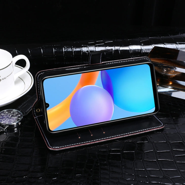 For Honor Play 5T Youth idewei Crocodile Texture Horizontal Flip Leather Case with Holder & Card Slots & Wallet(Dark Blue) - Honor Cases by idewei | Online Shopping UK | buy2fix