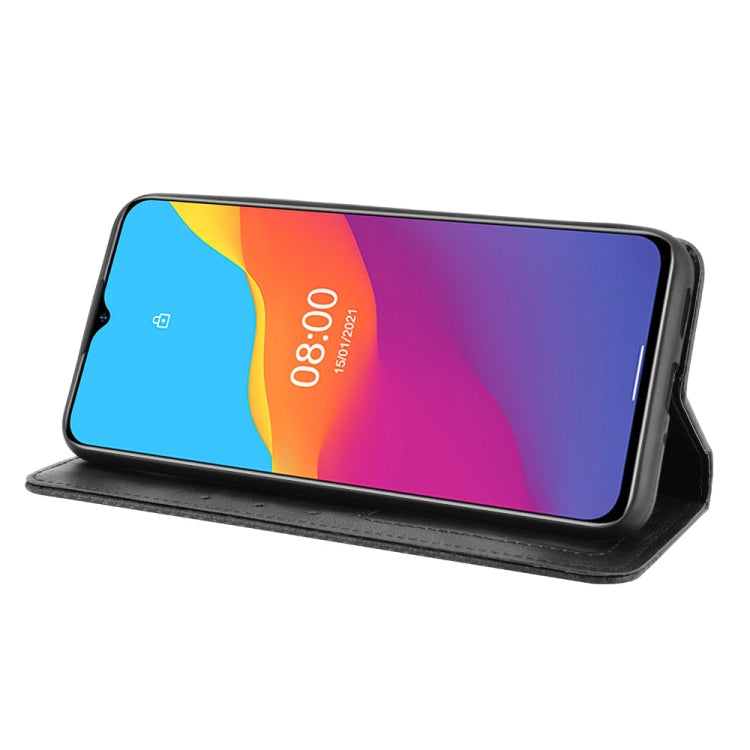 For Ulefone Note 10 Magnetic Buckle Retro Crazy Horse Texture Horizontal Flip Leather Case with Holder & Card Slots & Photo Frame(Black) by buy2fix