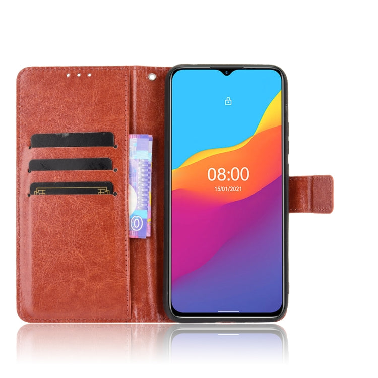 For Ulefone Note 10 Crazy Horse Texture Horizontal Flip Leather Case with Holder & Card Slots & Lanyard(Brown) by buy2fix