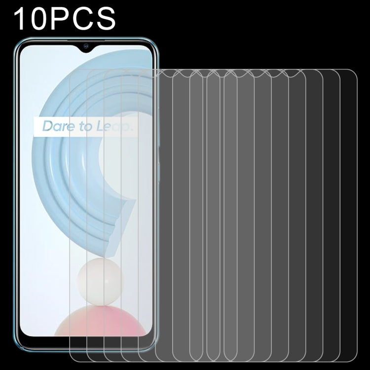 For OPPO Realme C21 / C31 10 PCS 0.26mm 9H 2.5D Tempered Glass Film by buy2fix