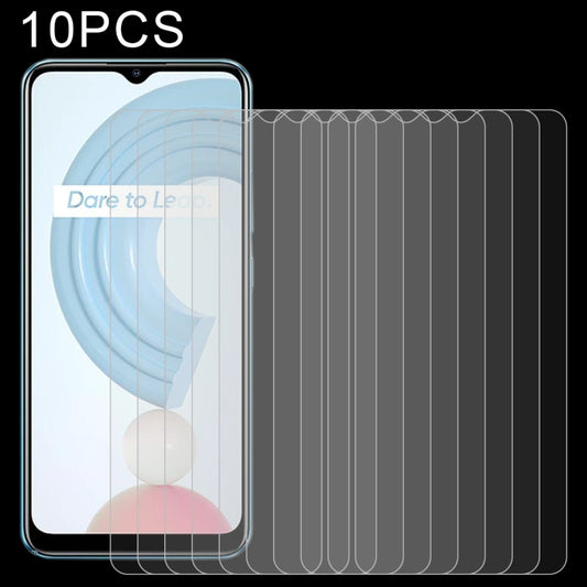 For OPPO Realme C21 / C31 10 PCS 0.26mm 9H 2.5D Tempered Glass Film by buy2fix