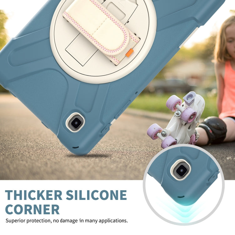 For Samsung Galaxy Tab A7 Lite T220 / T225 Silicone + PC Protective Case with Holder & Shoulder Strap(Cornflower Blue) - Tab A7 Lite T220 / T225 by buy2fix | Online Shopping UK | buy2fix