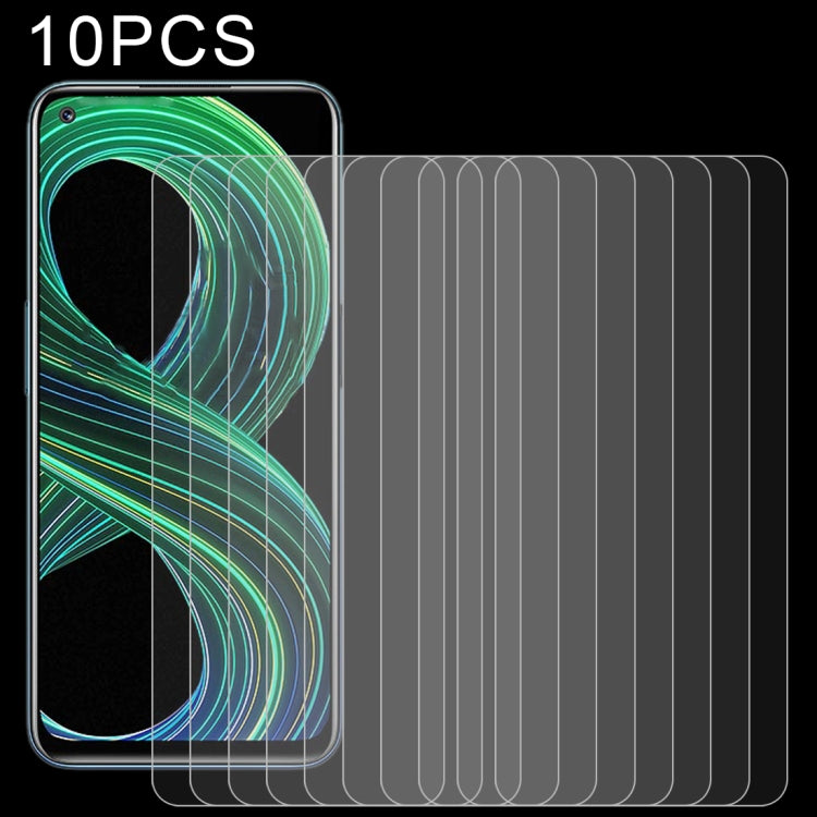 For OPPO Realme 8 5G / 8S 5G 10 PCS 0.26mm 9H 2.5D Tempered Glass Film by buy2fix