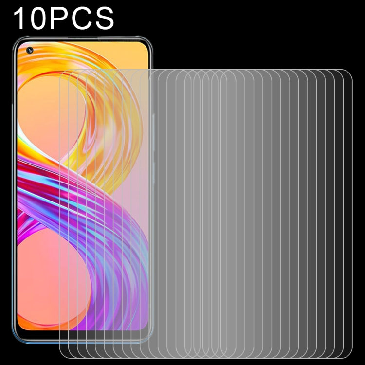 For OPPO Realme 8 / 8 Pro / 9 / 9 Pro+ 10 PCS 0.26mm 9H 2.5D Tempered Glass Film by buy2fix