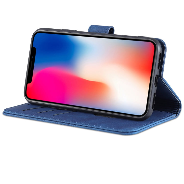 For iPhone X / XS AZNS Skin Feel Calf Texture Horizontal Flip Leather Case with Card Slots & Holder & Wallet(Brown) - More iPhone Cases by AZNS | Online Shopping UK | buy2fix