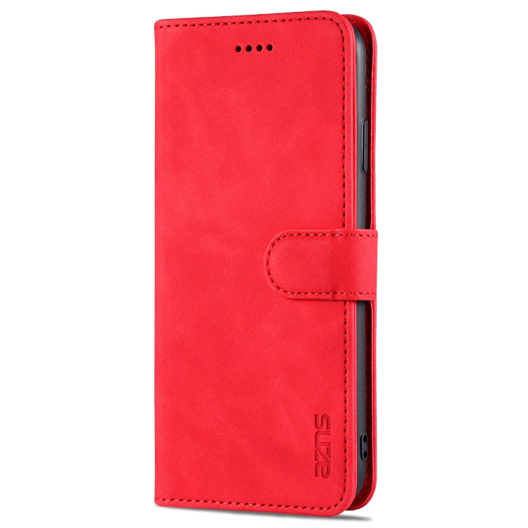 For iPhone XS Max AZNS Skin Feel Calf Texture Horizontal Flip Leather Case with Card Slots & Holder & Wallet(Red) - More iPhone Cases by AZNS | Online Shopping UK | buy2fix