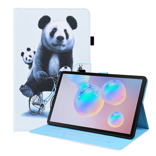 For Samsung Galaxy Tab S8 / Galaxy Tab S7 2020 SM-T870 / SM-T875 Animal Pattern Horizontal Flip Leather Case with Holder & Card Slots & Photo Frame(Cycling Panda) by buy2fix