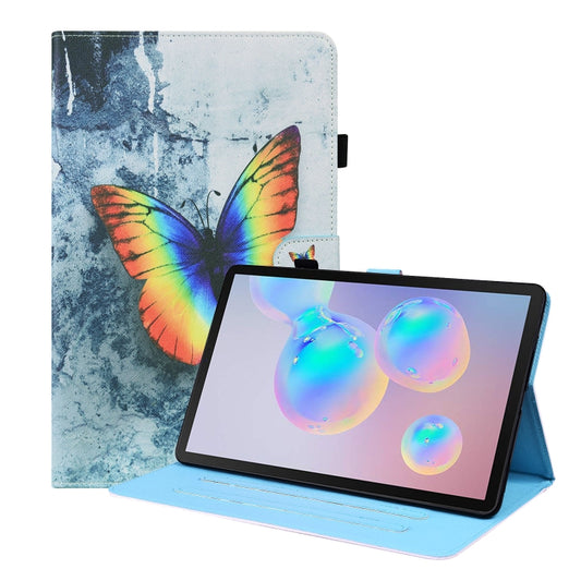 For Samsung Galaxy Tab S8 / Galaxy Tab S7 2020 SM-T870 / SM-T875 Animal Pattern Horizontal Flip Leather Case with Holder & Card Slots & Photo Frame(Color Butterfly) by buy2fix