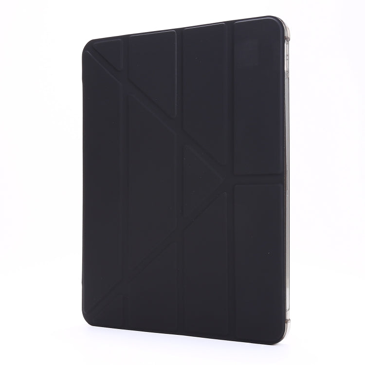 For iPad Pro 11 2022 / 2021 Multi-folding Horizontal Flip PU Leather + Shockproof TPU Tablet Case with Holder & Pen Slot(Black) - iPad Pro 11 (2022/2021) Cases by buy2fix | Online Shopping UK | buy2fix